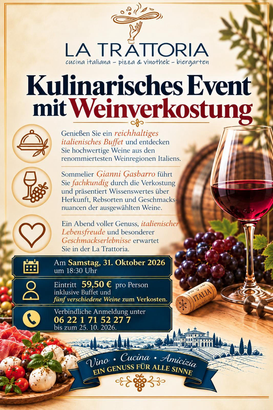 La Trattoria Heidelberg - Weinevent